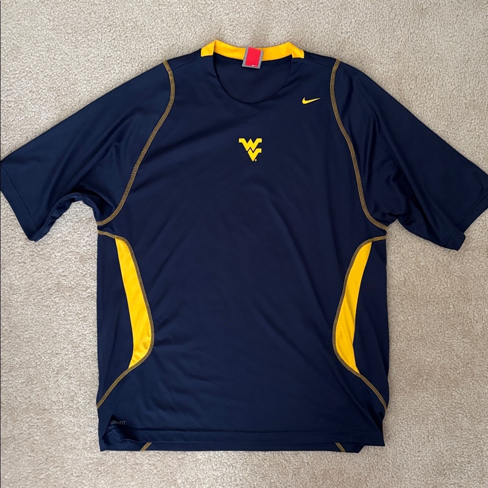Nike WVU West Virginia dri fit shirt